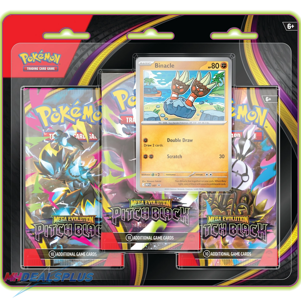 Pokemon Pitch Black 3-Pack Blister Pack Ravli